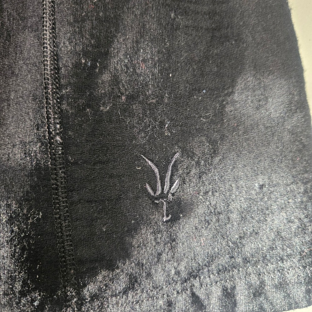 Women's Black Merino Wool Zip-Up Hoodie Jacket - Picture 12 of 12